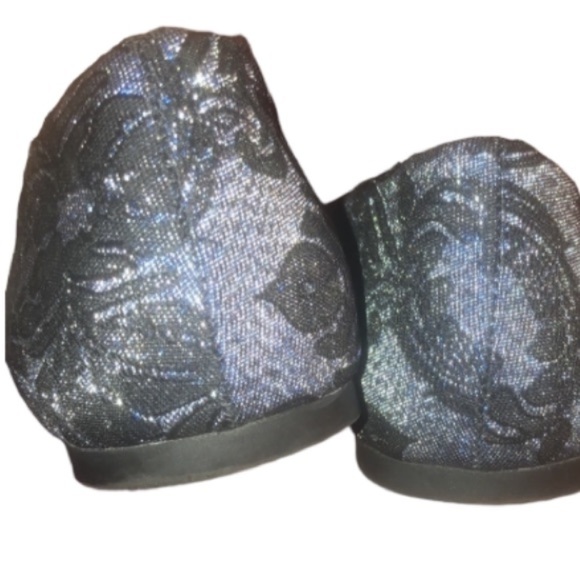 Sam Edelman Circus size 10 metallic denim blue & black velvet like pattern - Picture 3 of 13